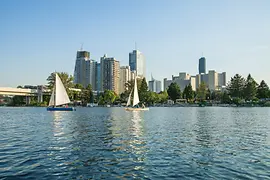 Sailboat on the Old Danube