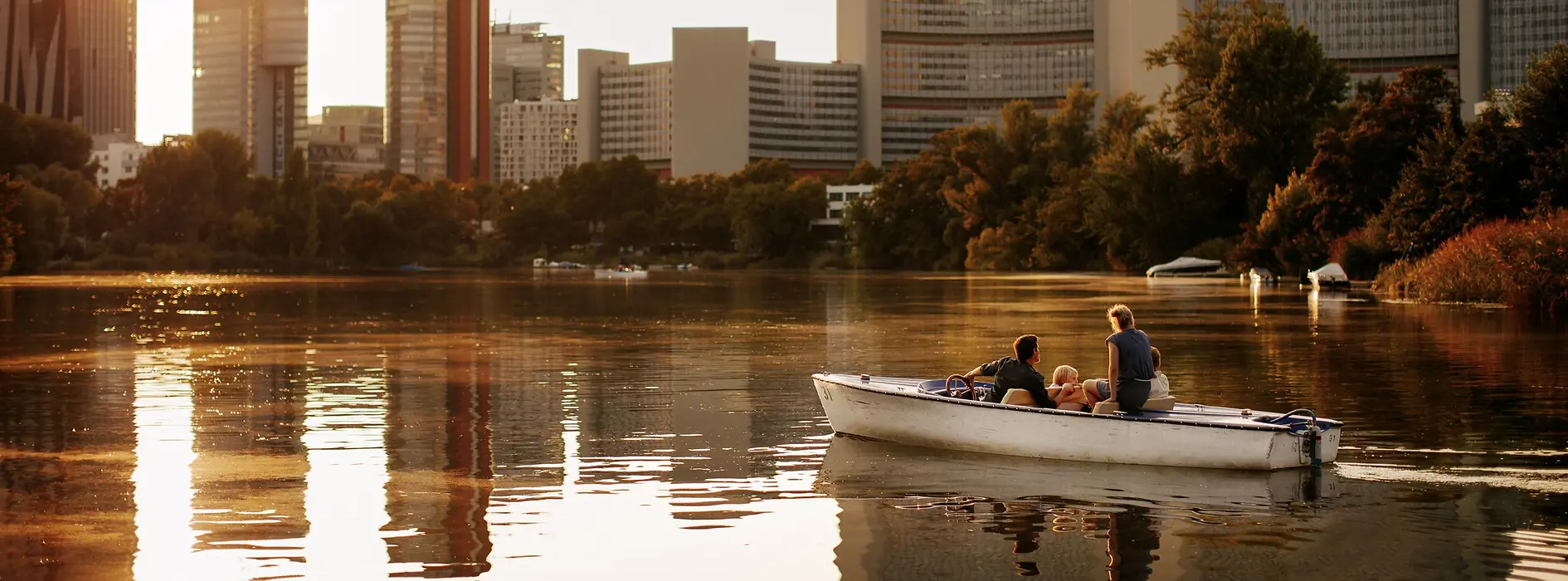 Boating on the Old Danube