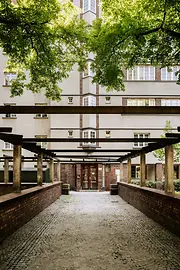 Social housing building, Rabenhof, exterior view
