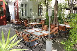 Guest garden at the Geschmackstempel restaurant