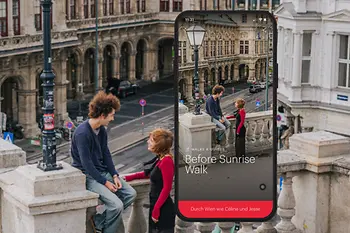 Sujet ivie mit Text: "Before Sunrise Walk"
