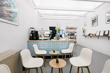 Kaffemik, coffee bar, interior view