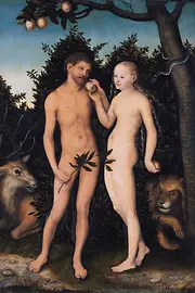 Lucas Cranach the Elder, Adam and Eve in Paradise / The Fall, 1533