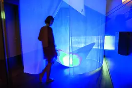 Alpha sphere lounger at the Vienna Spa's resting area