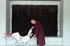 Salt works at the Vienna Spa's brine bath area