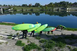 Rafting fun for adults and children 