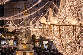 Christmas illuminations at Wiener Graben