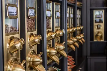 Interior shot of a coffee roasthouse 